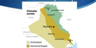 מפה של עיראק האקלים
