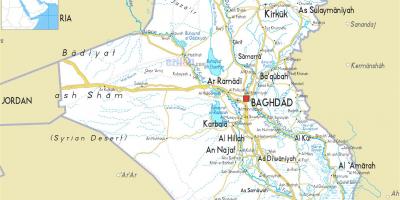 מפה של עיראק הנהר.
