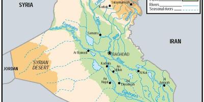 מפה של עיראק גובה