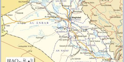 מפה של עיראק כבישים